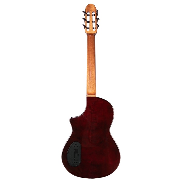 Martinez Hispania Cognac Elektro Klasik Gitar